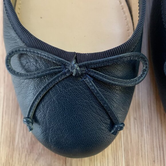 Saks Fifth Avenue Leather Ballet Flats Made in Italy - Picture 3 of 12